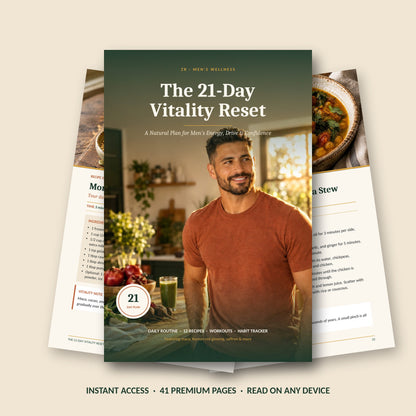 The 21-Day Vitality Reset: Men's Energy, Drive & Confidence Program
