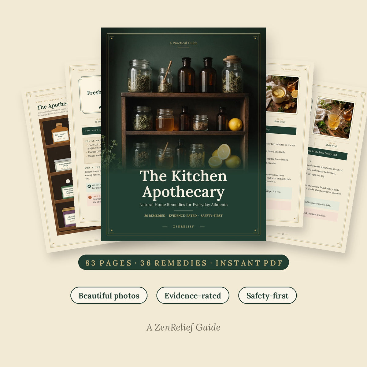 The Kitchen Apothecary: 36 Natural Home Remedies for Everyday Discomforts