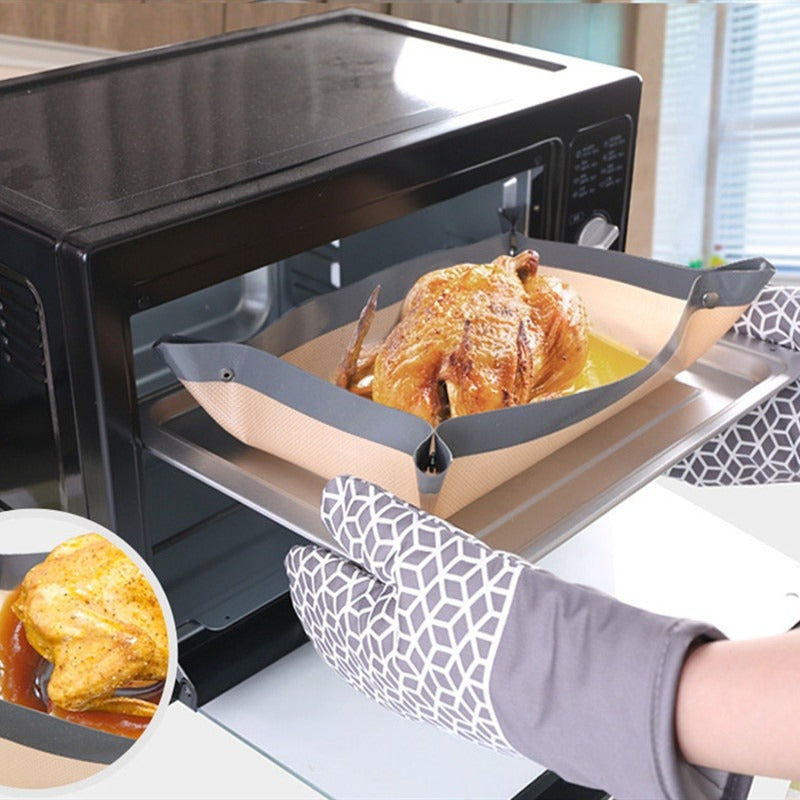 ZenRelief DripLock™ Snap-Corner Baking Tray