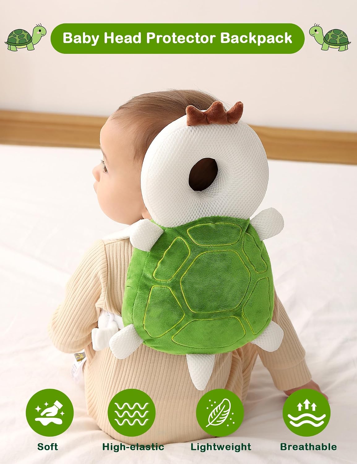 ZenRelief™ Baby Head Protector Backpack – Toddler Walking Fall Protection Cushion