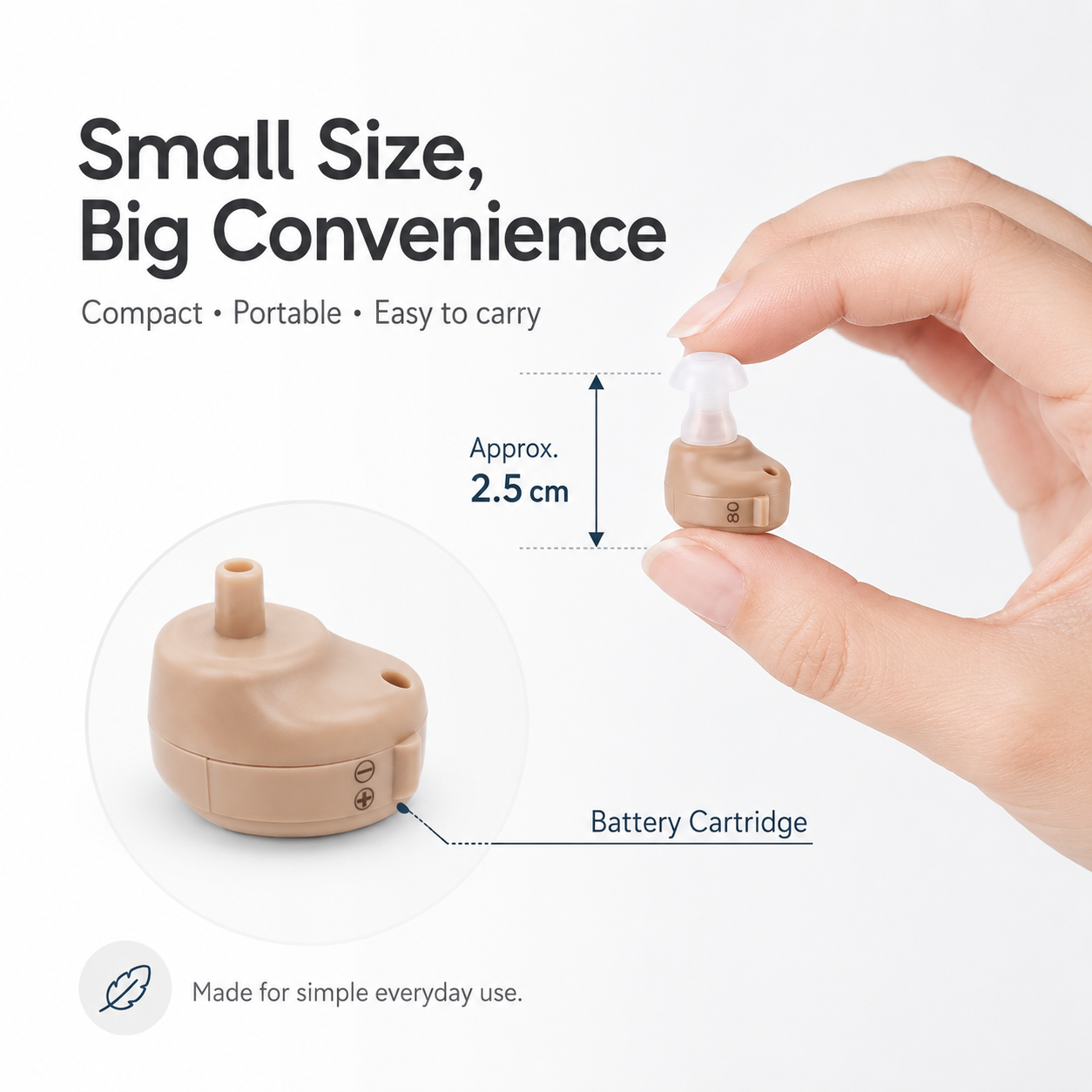 ClearVoice Discreet Invisible Hearing Amplifier