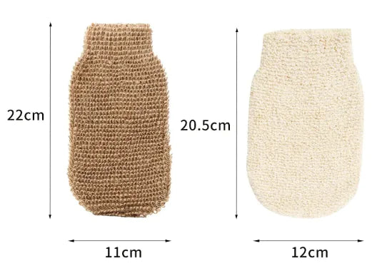GlowWeave™ Natural Exfoliating Bath Gloves