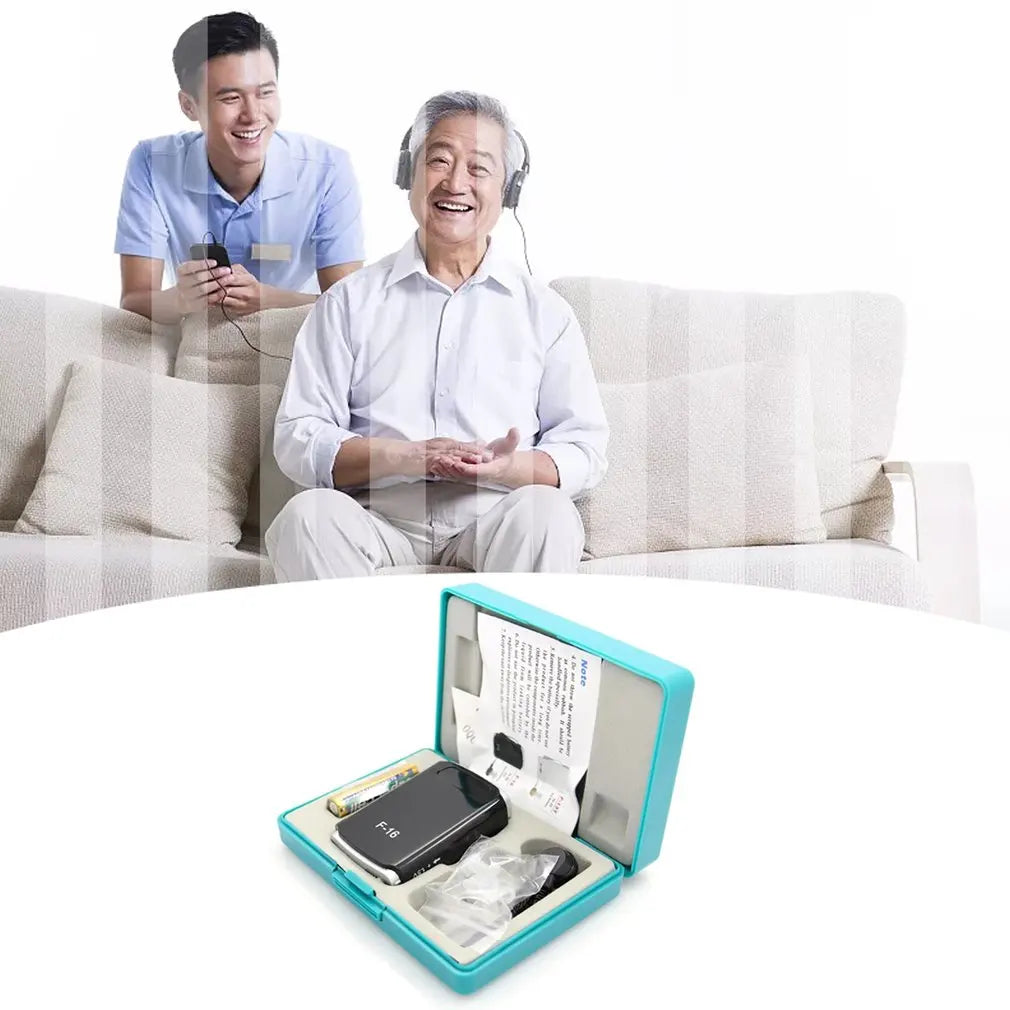 Portable Hearing Amplifier for Seniors | High-Power Sound Enhancement, Noise Reduction, Long Battery Life, Pocket-Sized Design