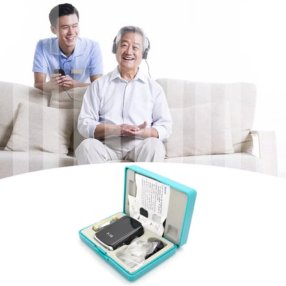 Portable Hearing Amplifier for Seniors | High-Power Sound Enhancement, Noise Reduction, Long Battery Life, Pocket-Sized Design