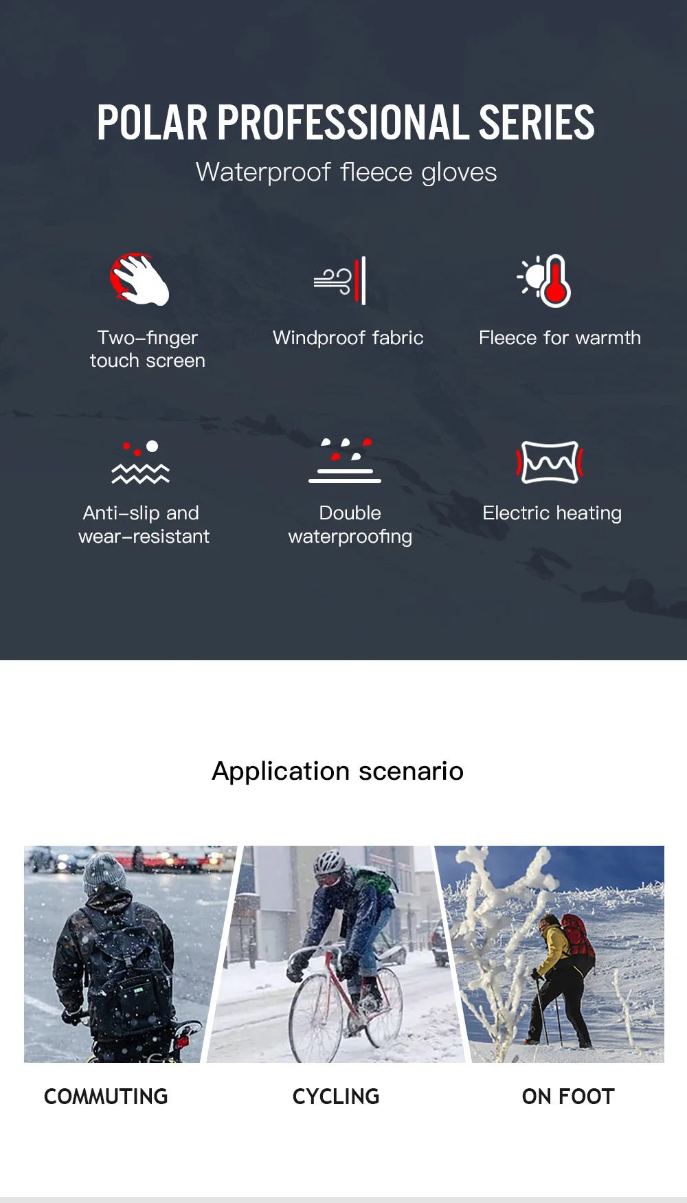 HeatShield™ Smart Heated Gloves – Waterproof, Windproof & Touchscreen