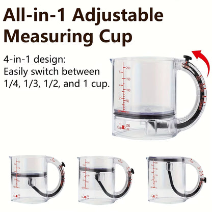 MeasureEase™ – 4-in-1 Adjustable Measuring Cup