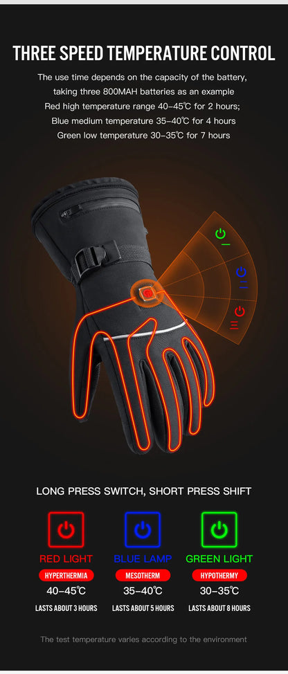 HeatShield™ Smart Heated Gloves – Waterproof, Windproof & Touchscreen