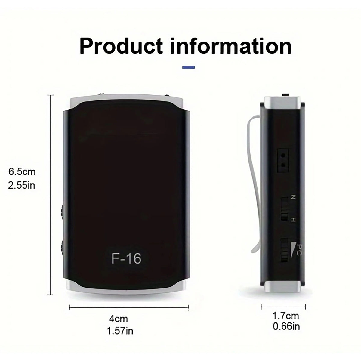 Portable Hearing Amplifier for Seniors | High-Power Sound Enhancement, Noise Reduction, Long Battery Life, Pocket-Sized Design