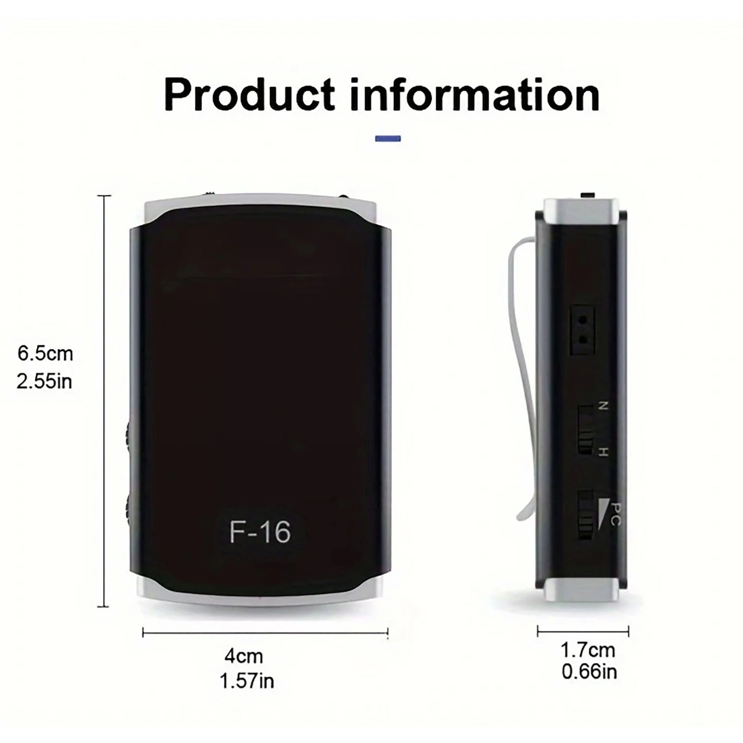 Portable Hearing Amplifier for Seniors | High-Power Sound Enhancement, Noise Reduction, Long Battery Life, Pocket-Sized Design