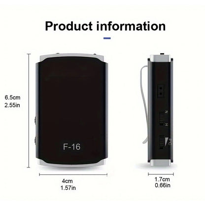 Portable Hearing Amplifier for Seniors | High-Power Sound Enhancement, Noise Reduction, Long Battery Life, Pocket-Sized Design