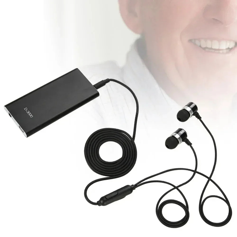 Pocket Sound Amplifier Adjustable Volume Ear Care Tools Rechargeable MP3 Portable Deaf Elderly Hearing Amplifier Headphones Tools New