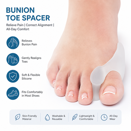 ZenRelief™ ComfortStep Gel Bunion Guard with Toe Separator