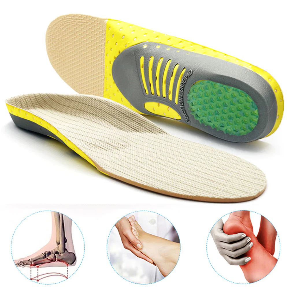 Premium Orthopedic Gel Insoles for Flat Feet & Pain