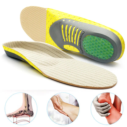 Premium Orthopedic Gel Insoles for Flat Feet & Pain