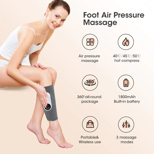 360° Air Pressure Electric Leg Massager Machine