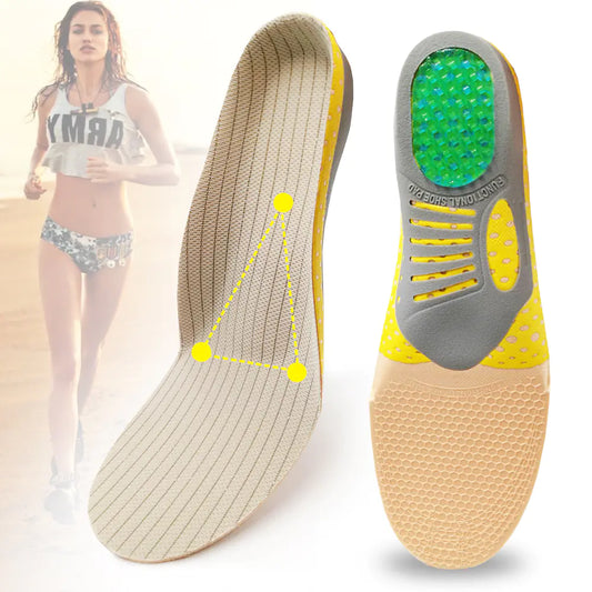 Premium Orthopedic Gel Insoles for Flat Feet & Pain