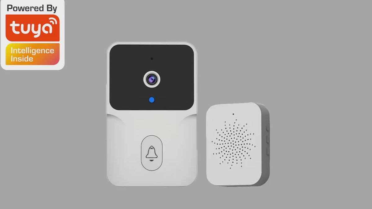 Smart WiFi Video Wireless Doorbell Night Vision Two Way Audio Alarm Notification Push Rechargeable Battery